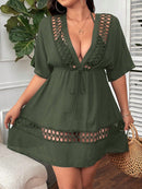 Saída de Praia Elegance Curve Plus Saída de Praia Elegance Curve Plus Marina Moda Praia Verde G 