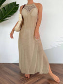 Saída de Praia Elegance Flow Longa Saída de Praia Elegance Flow Longa Marina Moda Praia 