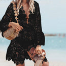 Saída de Praia Izabella Moda Praia - 109 Maritima Moda Praia Preta P 