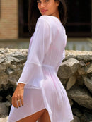 Saída de Praia Kimono Luxo Saída de Praia Kimono Luxo Maritima Moda Praia 