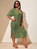 Saída de Praia Plus Size Helena Saída de Praia Plus Size Helena Marina Moda Praia 