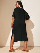 Saída de Praia Plus Size Helena Saída de Praia Plus Size Helena Marina Moda Praia 