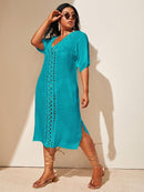 Saída de Praia Plus Size Helena Saída de Praia Plus Size Helena Marina Moda Praia 