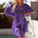 Saída de praia Roberta Maritima Moda Praia Roxo Tamanho único 