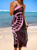 Saída de Praia Sunset Art Flow Saída de Praia Sunset Art Flow Marina Moda Praia Rosa/Preto P 