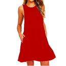 Vestido Ana Maritima Moda Praia Vermelho P 