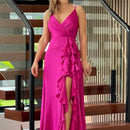 Vestido Laura Maritima Moda Praia rosa P 
