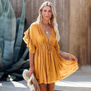 Vestido Praiano Romana Maritima Moda Praia Âmbar 